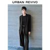 UR Women's Double-breasted Notched Lapel Blazer