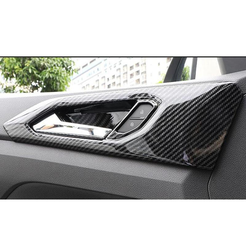 Detector Stick Trim Door Inner Handrail Handle Bowl Armrest Part 4PCs For Volkswagen VW T-cross Tcross