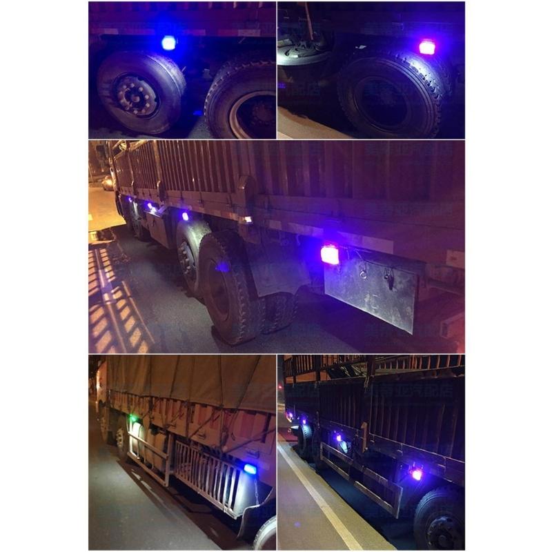 High Visibility 16 LED Truck Side Lights Durable Waterproof Side Light Rapid Flashing for Clear Directional Signals