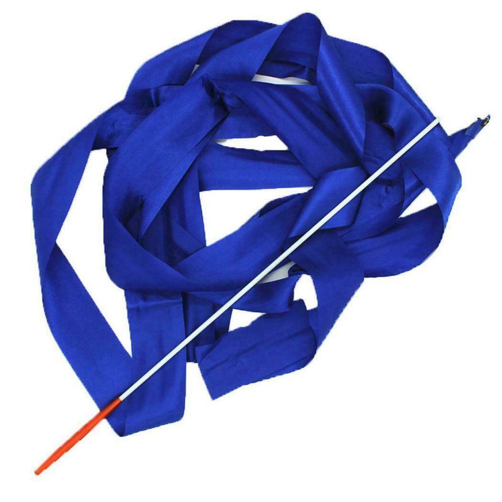 Twirling Rod Gymnastic Professional Ballet 4M Props Dance Stick Ballet Streamer Gymnastics Ribbons синий