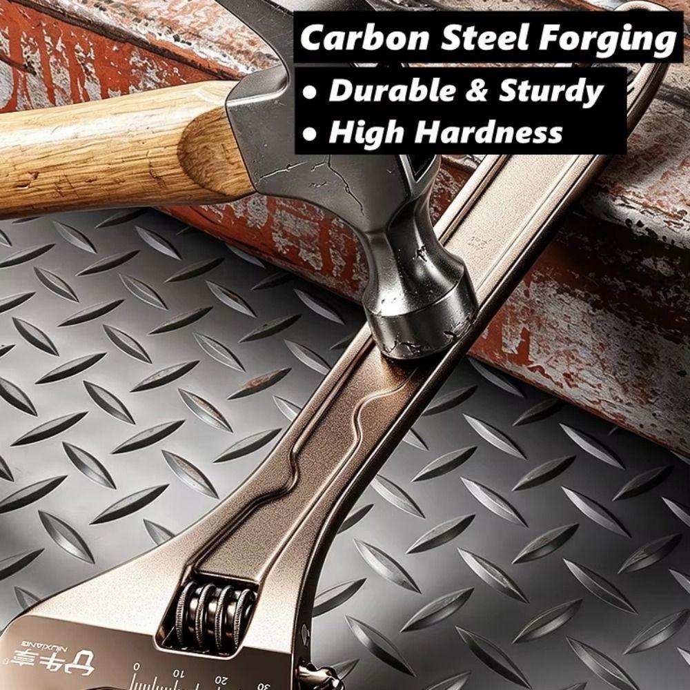 Long Handle Adjustable Wrench Carbon Steel Universal Wrench Car Repair Wrench  Motorcycle Repair