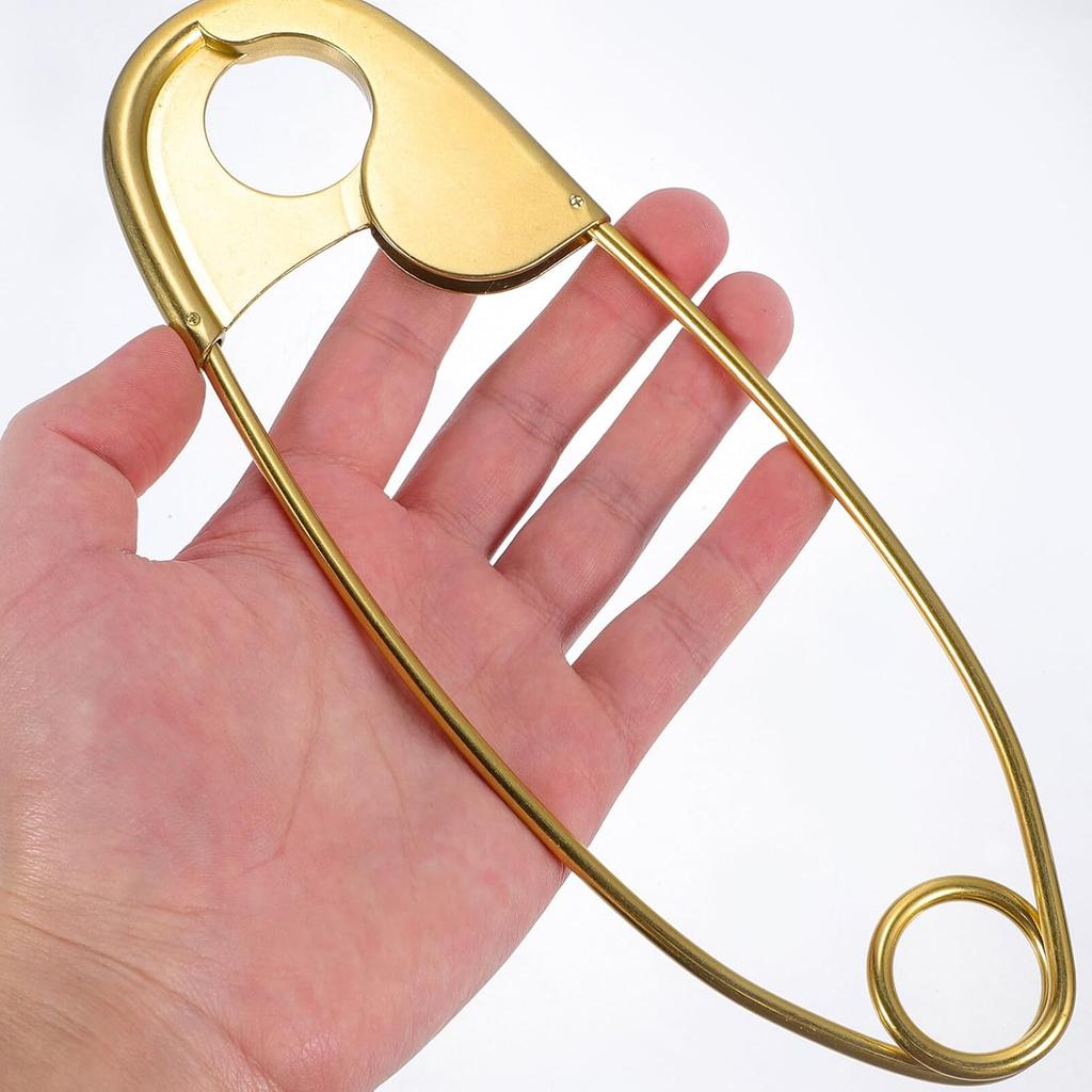 Large Hanging Safety Pins, Zinc Alloy Decorative Hanging Pin, 8.5'' Huge Safety Pin Wall Decor Laundry Room Signs Laundry Room Wall Home Decoration
