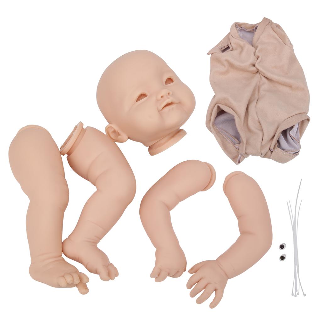 22inch DIY Reborn Doll Set Unpainted Lifelike Doll Kit Accessories for Children Kids