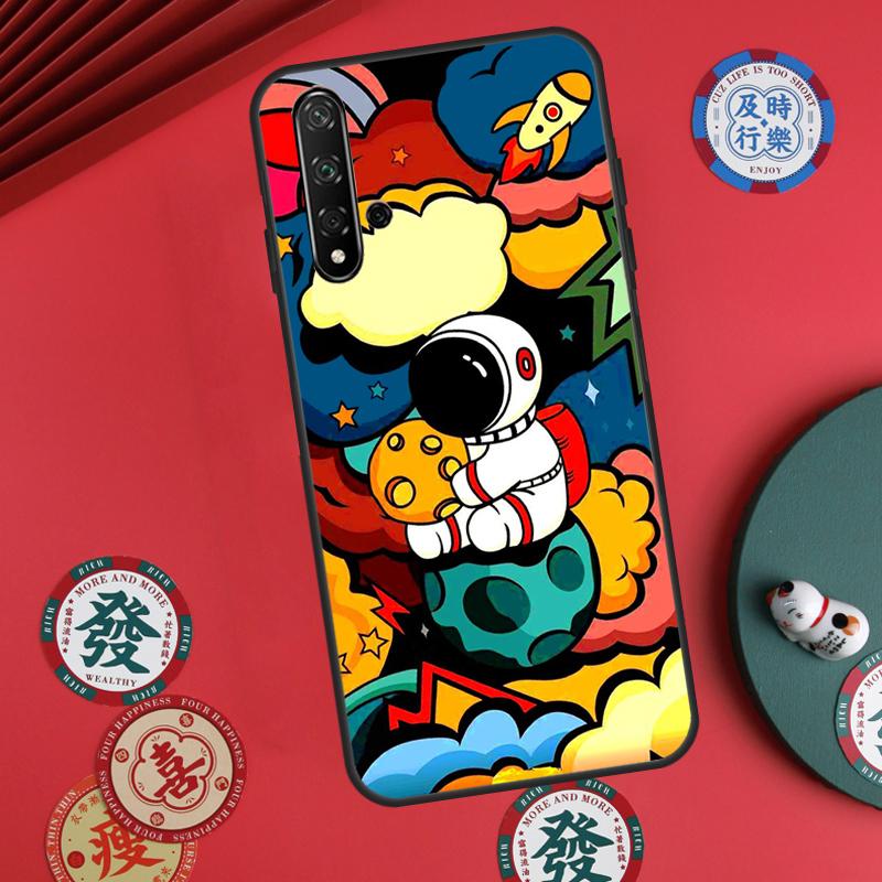 Star Astronaut Cute For Huawei Nova Y73 Y72 Y90 Y70 Y60 Y91 Y61 12s 12i 11i 8i 9 10 SE P40 Lite P60 P30 Pro Case
