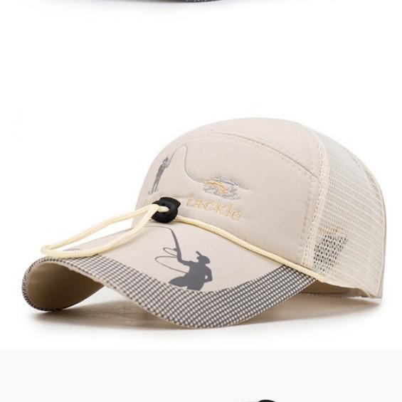 Outdoor Tackle Mesh Baseball Fishing Hat Sun Protection