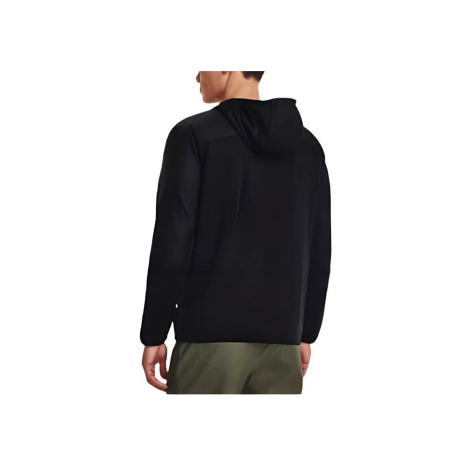 Under Armour Swacket Solid Color Outdoor Sports Hooded Jacket Men Tops Black 1382158-001