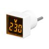 1Pc Led Digital Ac Voltmeter Indicator Square Eu Plug Digital Voltmeter 50–500V Voltage Measurement Range