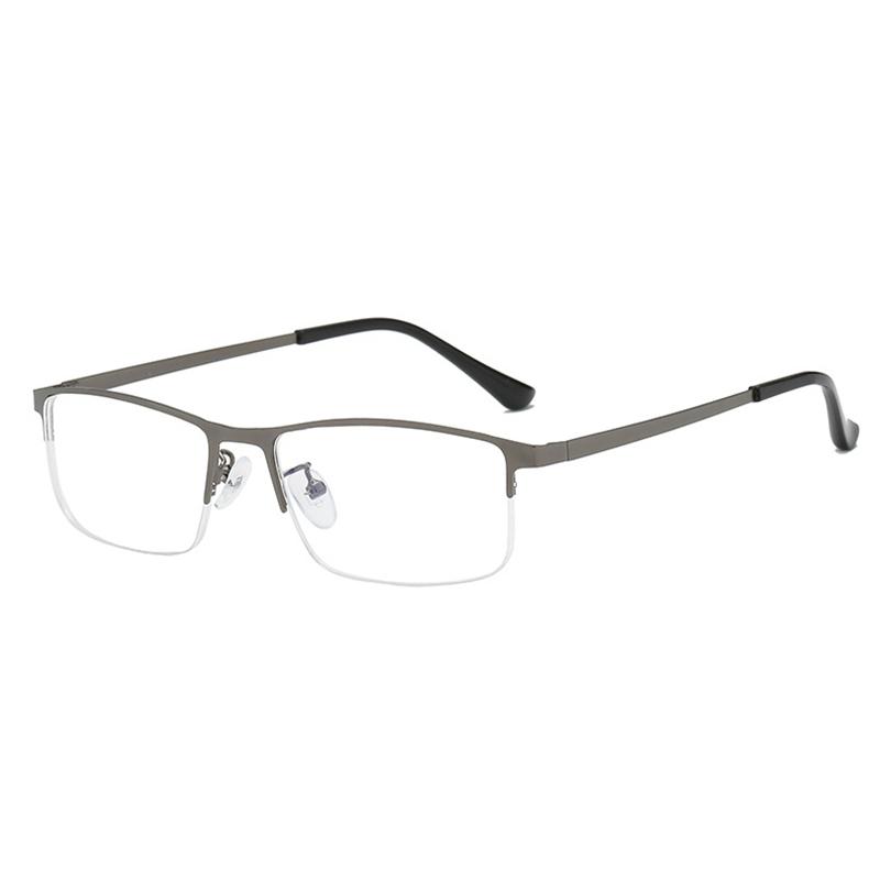 -1.0 -1.5 -2.0 -2.5 To -4.0 Half Frame Finished Myopia Glasses Men Fashion Anti-blue Light Short-sighted Eyewear High Quality