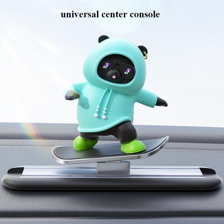 Ornamenti per Cruscotto Auto Orso Skateboard Orso che Scivola Orso Creativo Auto Cartone Animato Decorazione Interni Accessori Interni