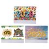 Diamond Painting Paper Calendar DIY Calendar Desktop Ornament Monthly Flip Tabletop Calendar for DIY Crafts Party Gift