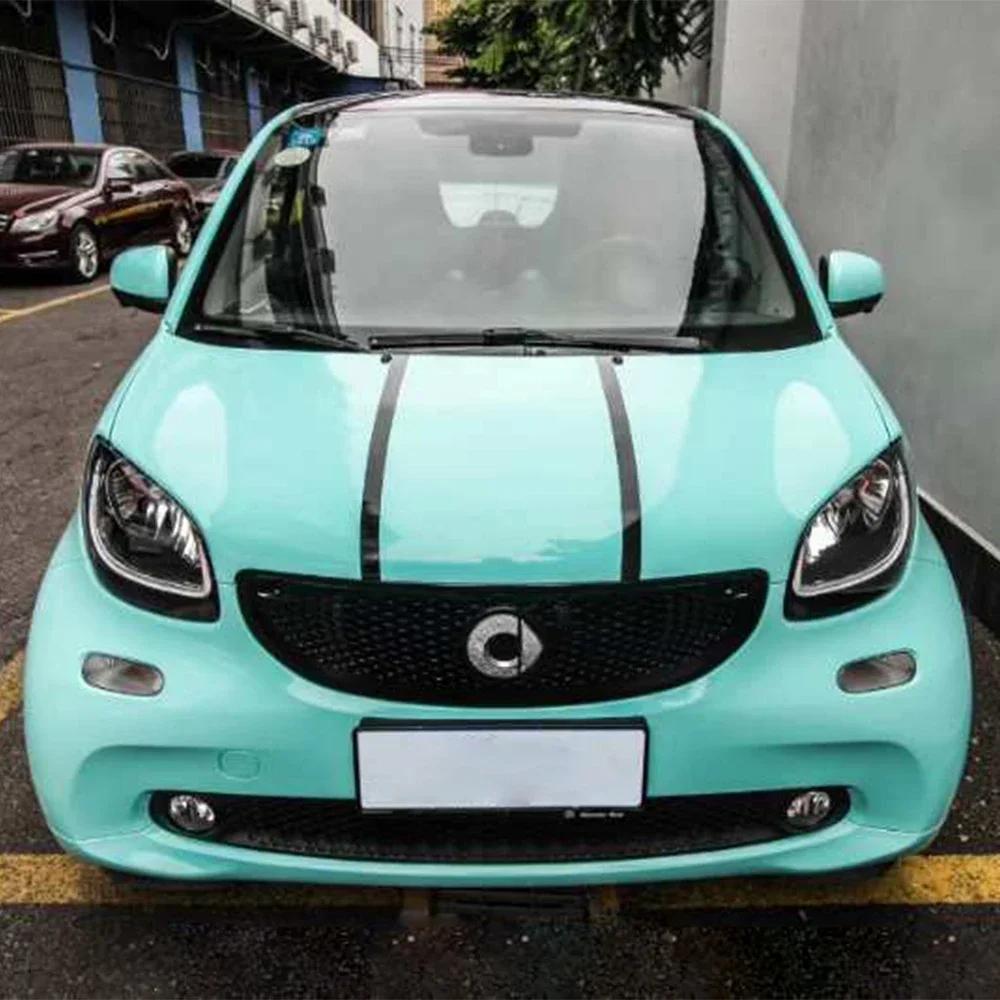 Glossy Light Blue Bubble Free Vinyl Film Auto Decals Car Wrapping Film Car Sticker PET Sticker Car Accessories Exterior Interior