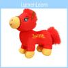 Chinese Zodiac Pony Plush Toy With Pp Cotton Fill For Chinese New Year Gift