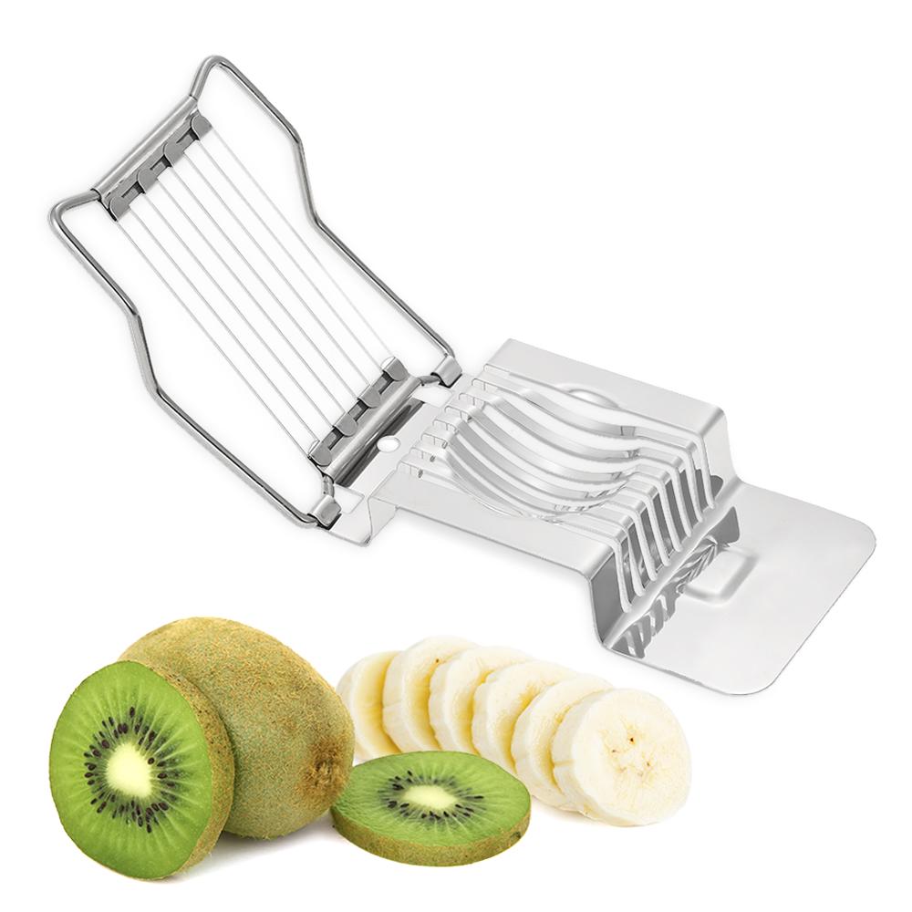 Kitchen Stainless Steel Egg Slicer Wire Egg Cheeses Chopper Dicer Cutter Tool for Salads Sandwiches
