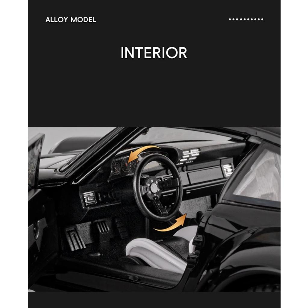 1/22 Porsche 993 RWB 911 Supercar Alloy Model Car Toy Diecasts Metal Casting Sound and Light Car Toys for Children Vehicle