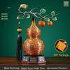 Persimmon Ruyi Gourd Ornament - Chinese Decor for Living Room, Office, or Housewarming Gift