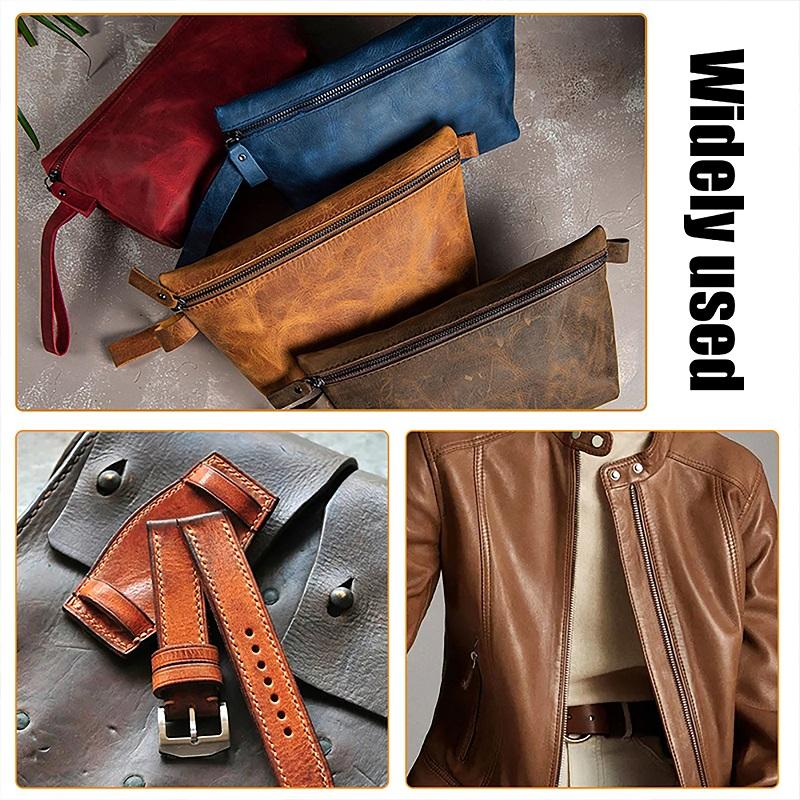 54pcs Leather Sewing Kit Upholstery Repair Kit with Sewing Awl Scissors Tool Kit for Beginners Professionals Leather Craft DIY