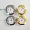 28mm Zinc Alloy Round Pointer Thermometer, Induction Type, Dual Fahrenheit & Celsius Gauge
