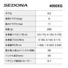 SHIMANO Spinning Reel 23 Sedona 4000XG