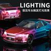 1:24 Nissan GTR\ Skyline Supercar Alloy Metal Diecast Car Model Sound & Light Collection of Hobby Models Trendy Ornament Gift