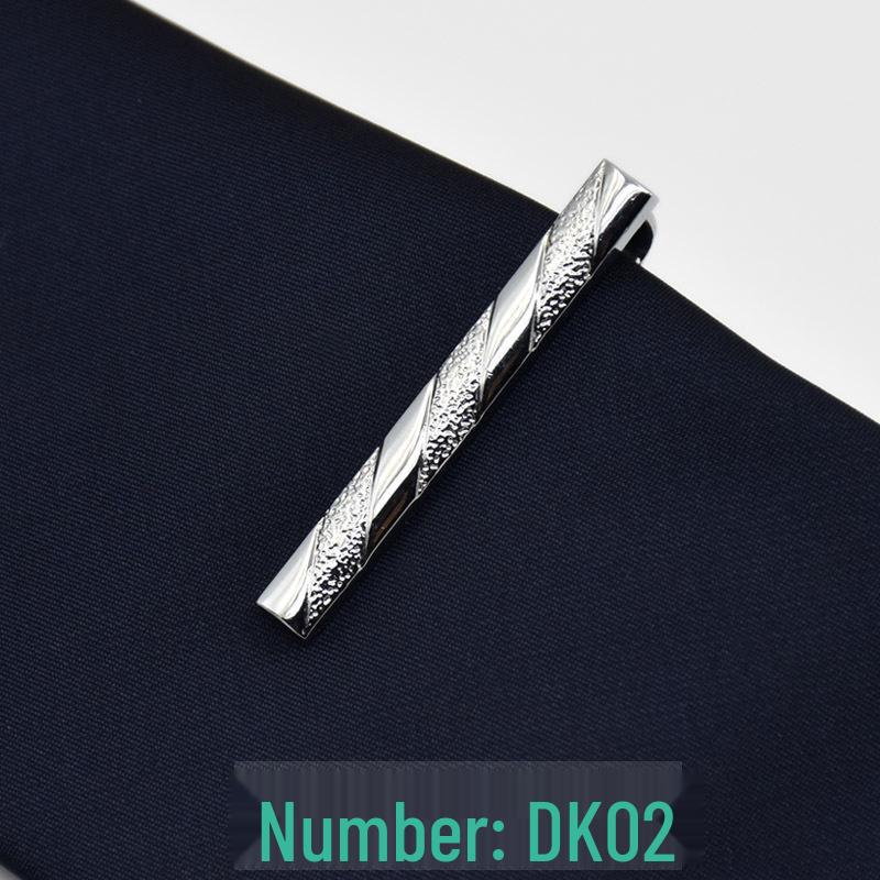 Men's 4cm Korean Style Silver Tie Clip - Suit & Shirt Accessory