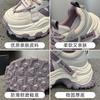 Leather platform dad shoes spring new small casual sports shoes