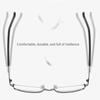 Blue Ray Blocking Presbyopia Eyeglasses Metal Hyperopia Glasses Comfortable Optical Eyewear  Office