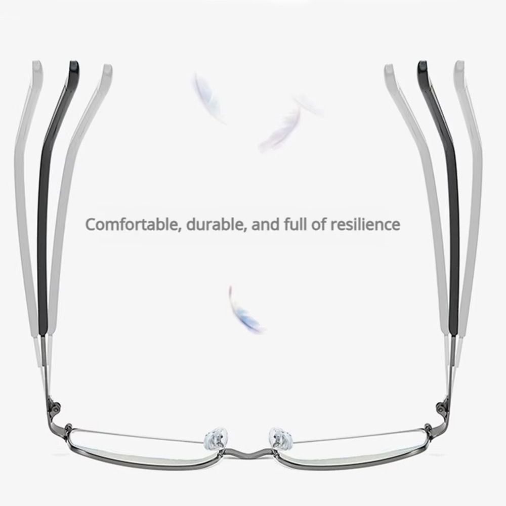 Blue Ray Blocking Presbyopia Eyeglasses Metal Hyperopia Glasses Comfortable Optical Eyewear  Office