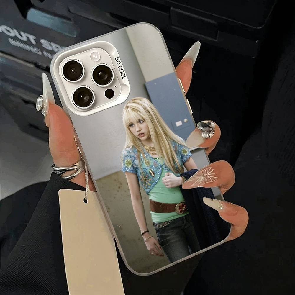 H-Hannah-M- Montana Phone Case For IPhone 17 Air 16 15 14 13 12 11 Pro Max White  Sliver  Hard Cover