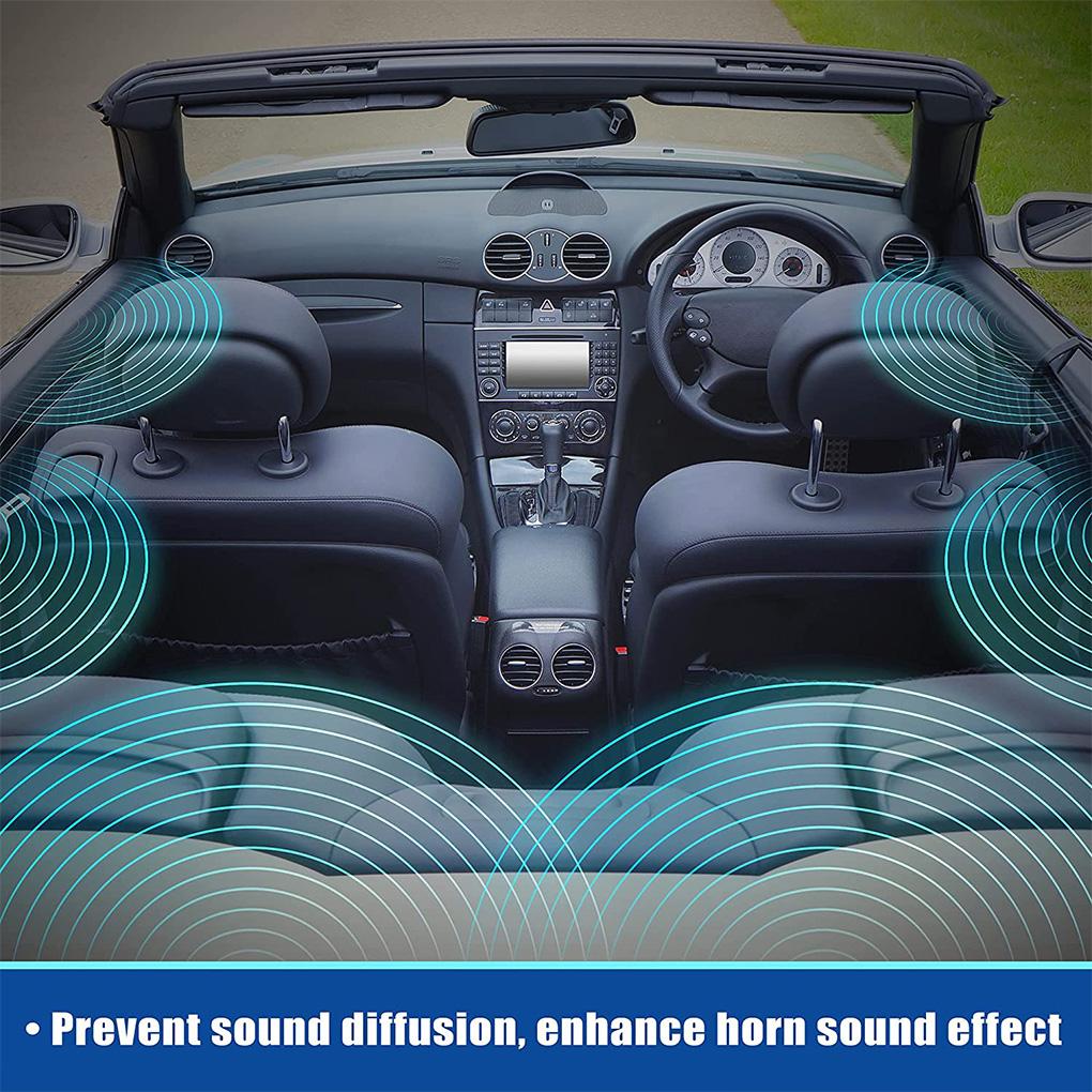 4 Pieces Car Door Speaker Sound Deadening Rings Circular Pad Circle