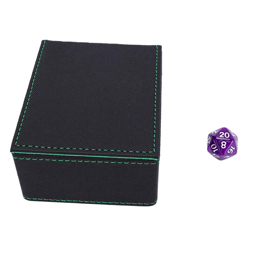 Dice Tower PU Leather Dice Box Foldable Portable Dice Rolling Case for Board Game