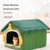 Abnehmbares Haustierhaus für alle Jahreszeiten: Warm, Waschbar, Doppelt verwendbar für Katzen & kleine Hunde
