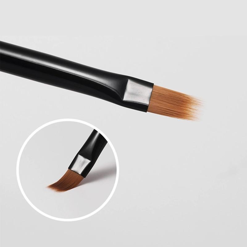 

2Pcs Round Wood Handle UV Gel Polish Gradient Color Acrylic Nail Drawing Pen Nail Ombre Brush Nail Art Painting Pen Brush