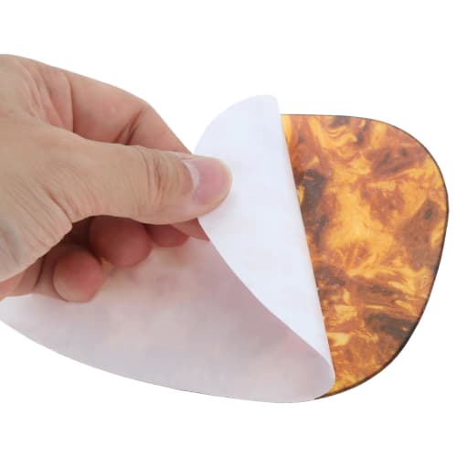 Dreld Guitar Pickguard Scratch Sticker Board with Adhesive Backing, Turtle Shell Guard, Rounded Corners, Protective Plate, Universal for Acoustic, Fol