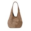 Foreign style fashionable exquisite and versatile large-capacity suede Korean version new 2025 autumn women's shoulder bag tote bag