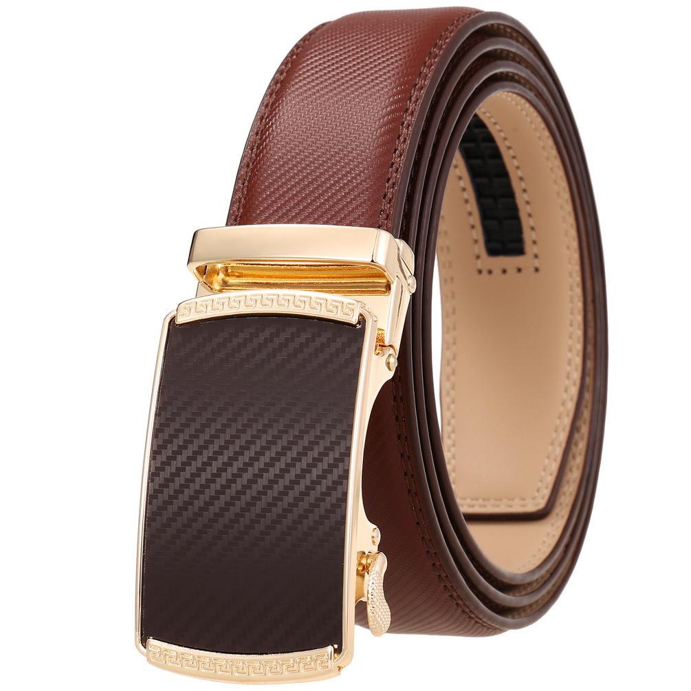 Fashion Casual Business Belt, Two-Layer Automatic Buckle Belt, Belt Belt Ly36-0191-2