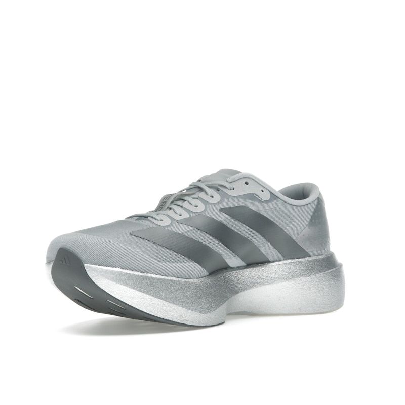 Adidas Adizero Evo SL Plateado Metálico Zapatillas Hombre Gris Hierro-Metálico Halo-Plateado JR3419