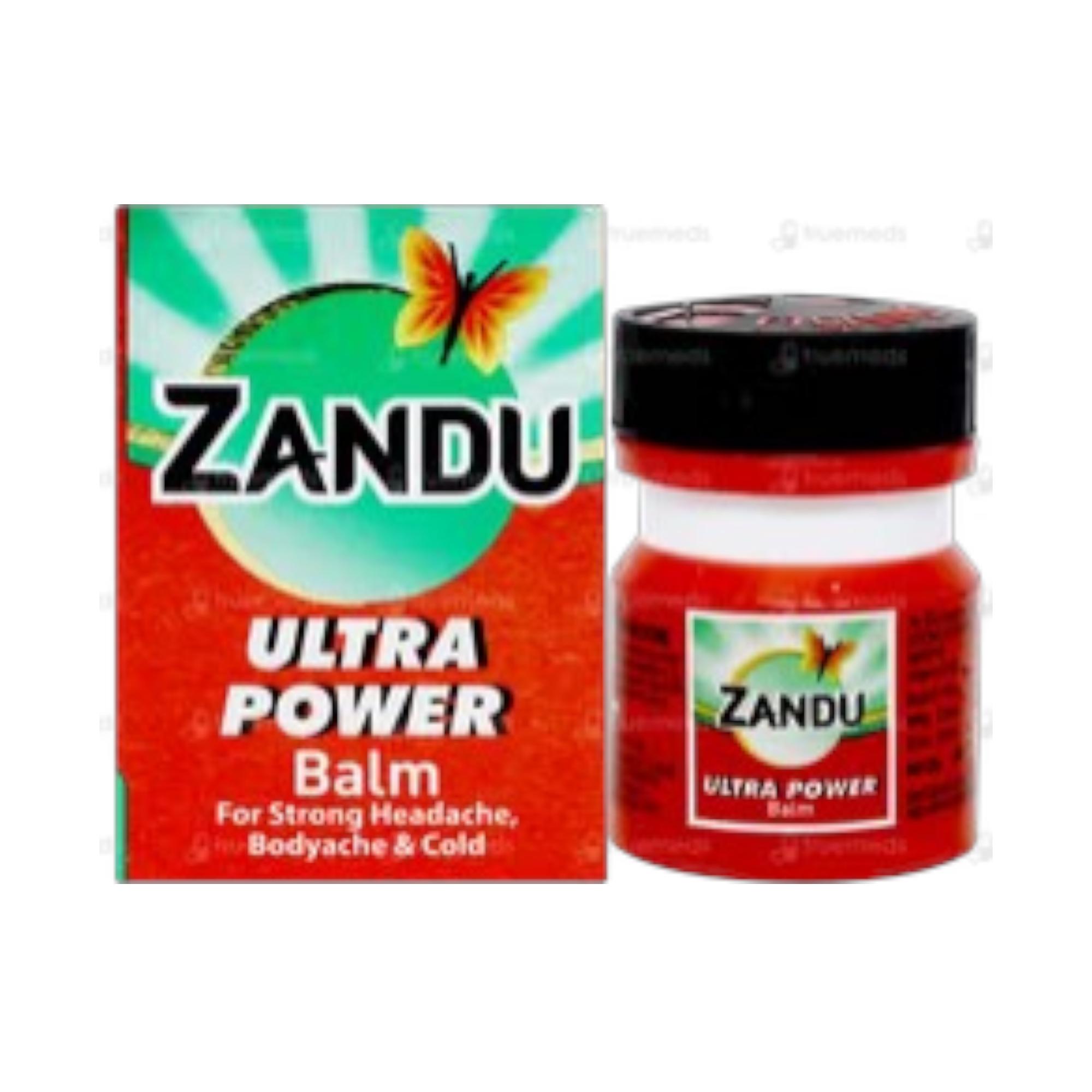 

Zandu Balm Ultra Power 8 Ml x Pack Of 5 – Fast Pain Relief For Headache, Body Ache & Cold
