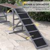 Dog Agility Ramp with Safety Bar Non-Slip Surface Weatherproof Agility Equipment Up To 40 Kg 335x55x60 Cm Grey