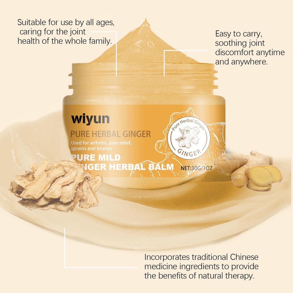 30g Ginger Herbal Care Cream Relieve Joint Muscle Lumbar Elbow Soreness Topical Joint Care Cream