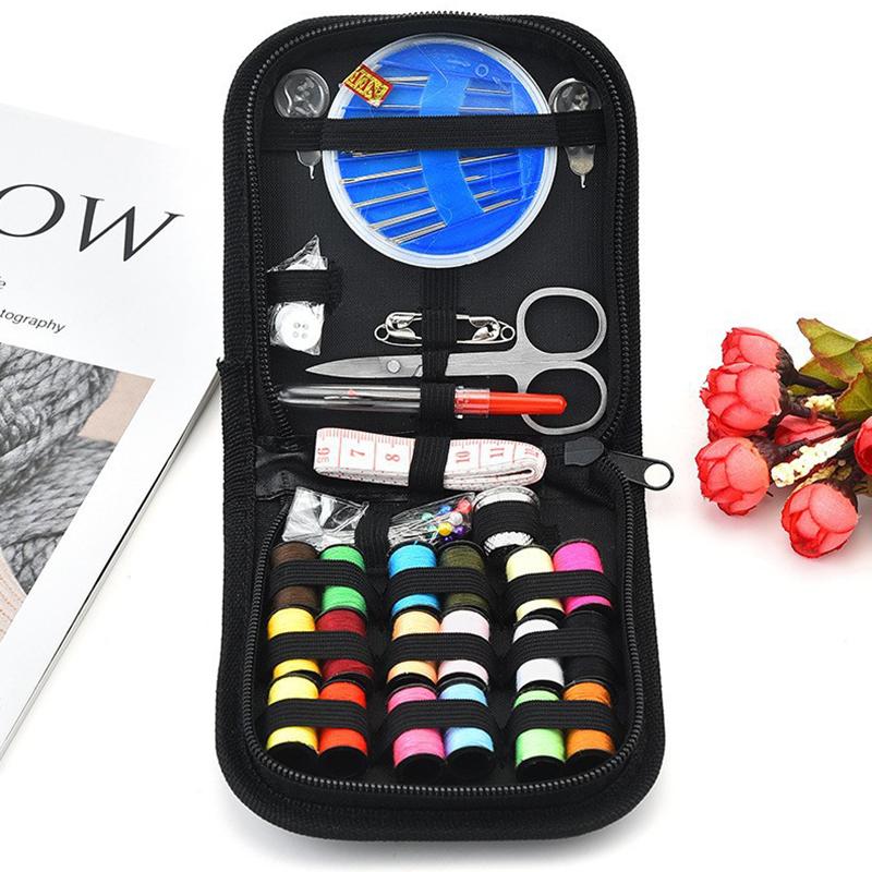 Fashion Portable Multifunctional Sewing DIY Kit Box Home Sewing Tool Sewing Kit Embroidery Thread Sewing Tool Set Kit Box
