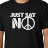 Sag einfach Nein T-Shirt Politik Anti-Atom CND Punk Nader Geek Zitat Lustig Zammo