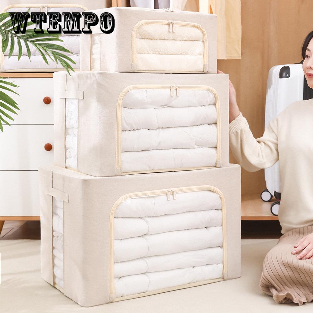 Big Capacity Quilt Clothes Storage Bag Duvet Blanket Sorting Bags Dustproof Closet Under-Bed Storage Moisture Proof Organizer