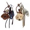 Sweet Bear Dog Keychain Plush Accessory Bag Charm Bags Pendant for Backpacks and Purse Comfortable To Hold