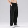 Men's Plus Size Cotton Linen Casual Pants - Chinese Style (2021 Autumn/Winter)