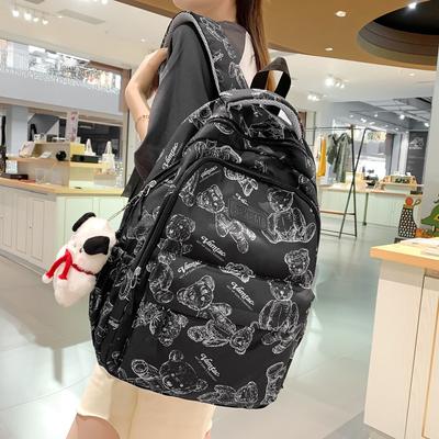 College Style Printing Student Schoolbag Spring and Summer Daily Learning Tutoring Bag New Large-capacity Backpack
