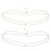 Fashion Sexy Imitation Rhinestone Metal Chain Waist Chain Women Summer Beach Body Chain Boho Beach Waist Chain Jewelry
