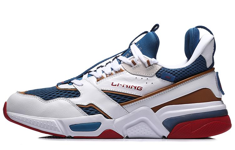 Li Ning 001 Running Shoes Men s Low Top White/Blue/Red AGLN227-7 39