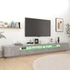Vidaxl Szafka Pod Tv Z Oświetleniem Led, Szarość Betonu, 300X35X40 Cm