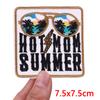 HOT MAM SUMMER Patch Outdoor Scenery Embroidered Patches For Clothes Iron On Patches For Clothing Backpack Embroidery Badges DIY