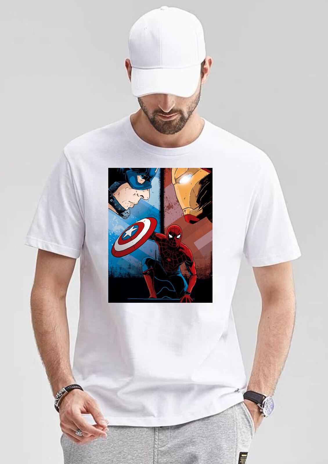 Avenger T-Shirt, Marvel Spider-Man Shirt, Comics Superhero Tee, Unisex Tee Top S разноцветный